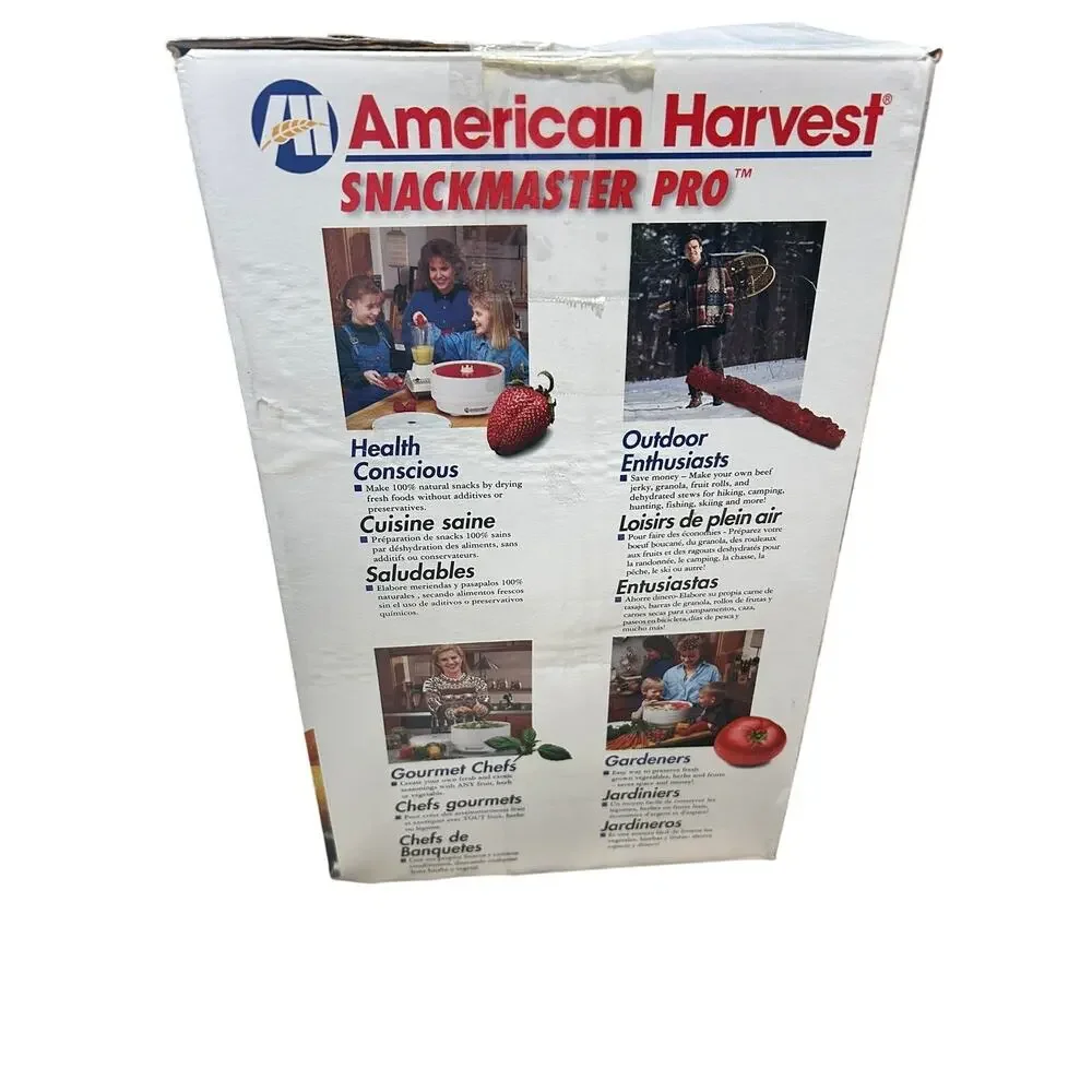 American Harvest Snackmaster Pro 4-Tray Food Dehydrator Vintage